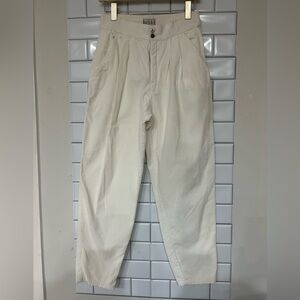 bon Jour Vintage Women’s Cotton Pants/ Cream/ Size 8